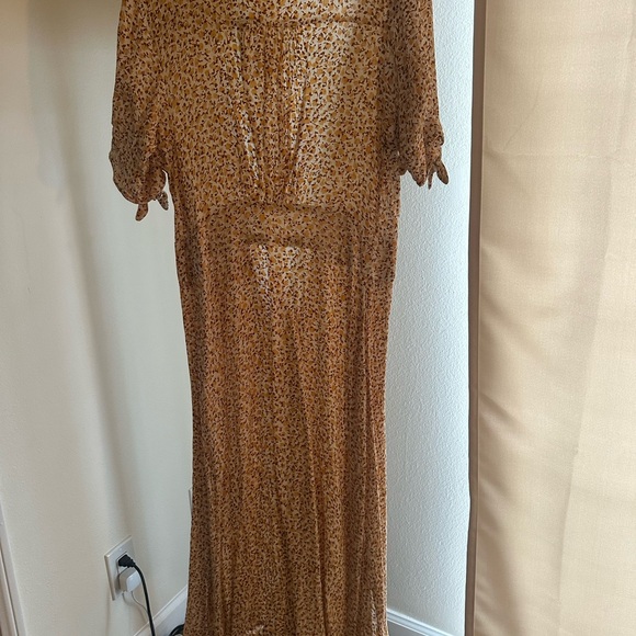 Faithfull the Brand Billie Midi Dress in Dahlia Floral Print size US4/AU8 - Picture 5 of 8